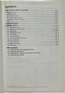 1990 Nissan Stanza 4-Door Sedan GXE Electrical Wiring Diagram Manual