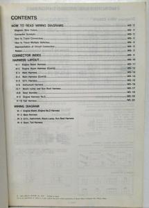 1991 Nissan Stanza 4-Door Sedan GXE Electrical Wiring Diagram Manual