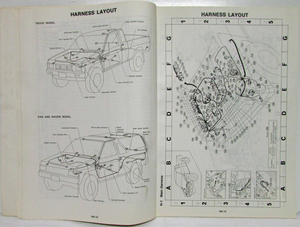 1993 Nissan Truck King Cab & Pathfinder SE Electrical Wiring Diagram Manual