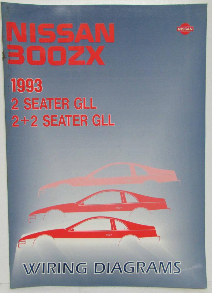 1993 Nissan 300ZX 2 Seater GLL and 2+2 Electrical Wiring Diagram Manual