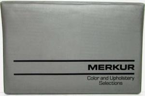 1985 Merkur XR4Ti Color and Upholstery Selections Dealer Album