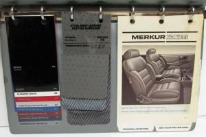 1985 Merkur XR4Ti Color and Upholstery Selections Dealer Album