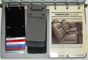 1985 Merkur XR4Ti Color and Upholstery Selections Dealer Album