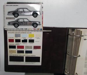 1978 Chevrolet Dealer Album Color & Trim Fabric Selector Camaro Corvette