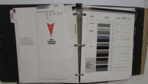 1983 Pontiac Trans Am Firebird Grand Prix 6000 Dealer Product Manual Data Book