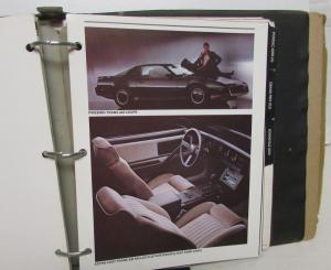 1983 Pontiac Trans Am Firebird Grand Prix 6000 Dealer Product Manual Data Book