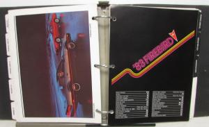 1983 Pontiac Trans Am Firebird Grand Prix 6000 Dealer Product Manual Data Book