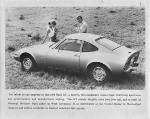 1968 Opel GT Press Photo Lot 0001