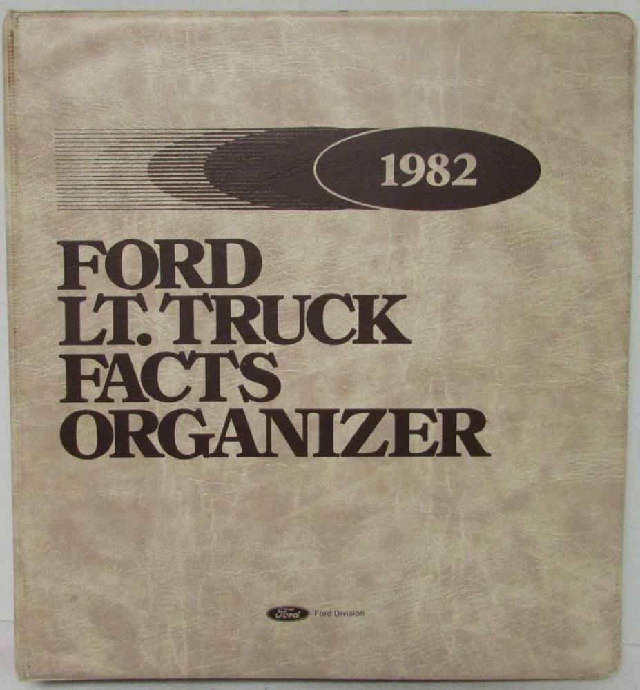 1982 Ford Light Truck Dealer Facts Organizer Book F-100 F-150 F-250 F-350 Bronco