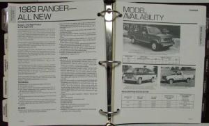 1982 Ford Light Truck Dealer Facts Organizer Book F-100 F-150 F-250 F-350 Bronco