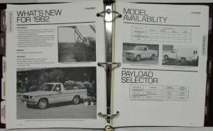 1982 Ford Light Truck Dealer Facts Organizer Book F-100 F-150 F-250 F-350 Bronco