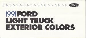1991 Ford Lt Truck Exterior Colors Paint Chips Folder Pickup Econoline Explorer
