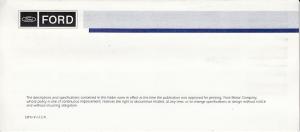 1992 Ford Lt Truck Exterior Colors Paint Chips Folder Pickup Econoline Explorer