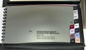 1994 Lincoln Color & Upholstery Selections Dealer Album Town Car Continental