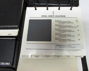 1994 Lincoln Color & Upholstery Selections Dealer Album Town Car Continental