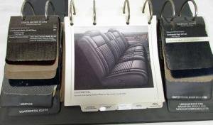1985 Lincoln Color & Upholstery Selections Dealer Album TownCar Continental Mark