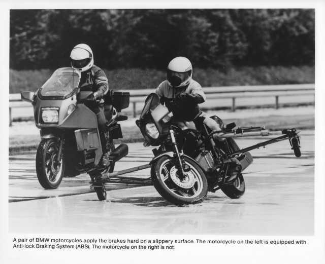 1988 BMW Motorcycle ABS Press Photo 0013