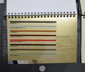 1984 Lincoln Color & Upholstery Selection Dealer Album Town Car Continental Mark