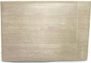 2000 Lincoln Color & Upholstery Selections Dealer Album LS Continental Navigator
