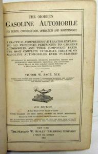 The Modern Gasoline Automobile Its Construction Operation Maint & Design - Book