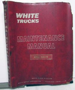 1967 White Trucks Model 9300 TD Dealer Maintenance Service Shop Repair Manual