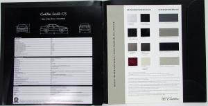 2001 Cadillac Seville STS German Europe Market Sales Brochure Original Oversized