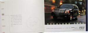 2002 Cadillac Escalade Deville Seville Eldorado Catera Japan Sales Brochure Orig