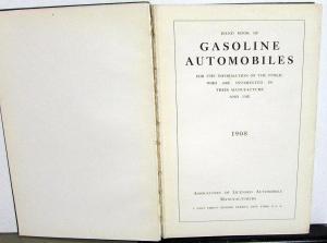 1908 Hand Book of Gasoline Automobiles - Buick Olds Packard Peerless Studebaker