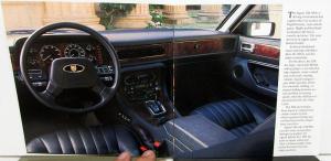 1991 Jaguar Dealer Sales Brochure XJ6 Sovereign Vanden Plas XJ-S Convertible