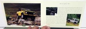 1996 Land Rover Dealer Sales Brochure Range Rover Discovery Defender 90