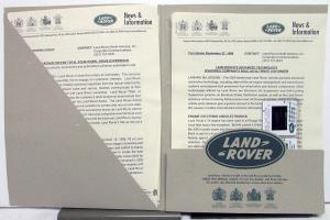 2000 Land Rover New Models intro Press Kit Media Release Range Rover Discovery