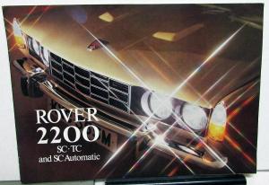 1974 Rover British Leyland Dealer Sales Brochure 2200 SC TC Automatic Features