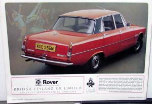 1974 Rover British Leyland Dealer Sales Brochure 2200 SC TC Automatic Features