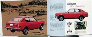 1972 Fiat Dealer Sales Brochure 128 SL Sport Coupe Features Specs