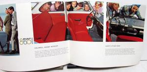 1967 Fiat Dealer Sales Brochure Folder 850 Sedan Features Specifications