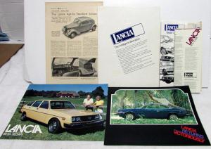 Lancia Literature Collection 1937 Aprilia Saloon Article 1977 Data Sheets & More