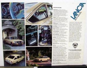 Lancia Literature Collection 1937 Aprilia Saloon Article 1977 Data Sheets & More