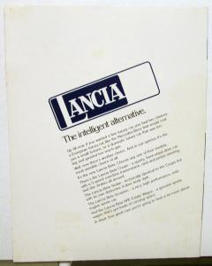 Lancia Literature Collection 1937 Aprilia Saloon Article 1977 Data Sheets & More