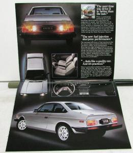 1981 Lancia Coupe Dealer Sales Brochure Folder Poster Features Specs