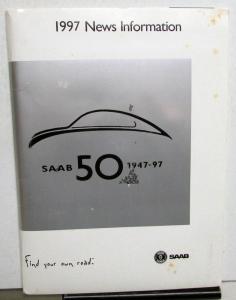 1997 Saab New Models Press Kit Media Release 900 Convertible Turbo 9000 CSE Aero