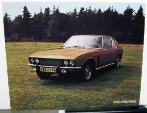 1971-1972 Jensen Interceptor III Dealer Data Sales Sheet Handout 440 4 BBL Orig