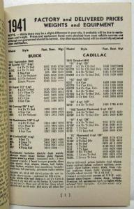 1941 Market Analysis Report - Jan Ed - Used Car Pricing Guide Chevy Dodge Buick