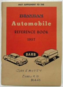 1957 Branham Automobile Reference Book - May Supplement