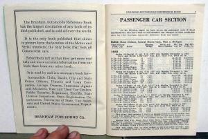 1958 Branham Automobile Reference Book - September Supplement