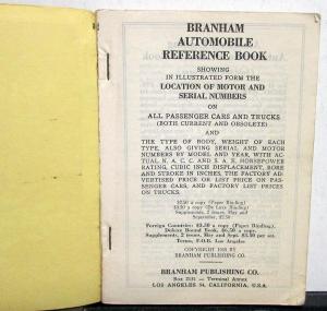 1959 Branham Automobile Reference Book Oldsmobile Pontiac Edsel GMC