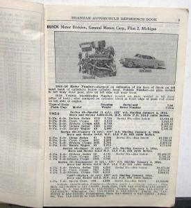 1959 Branham Automobile Reference Book Oldsmobile Pontiac Edsel GMC