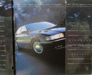 1996 Cadillac Seville Eldorado DeVille Northstar System Prestige Sales Brochure