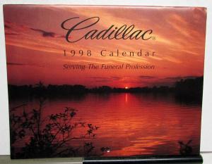 1998 Cadillac Calendar Features Funeral Profession Vehicles Original