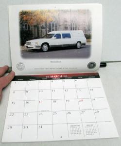 1998 Cadillac Calendar Features Funeral Profession Vehicles Original