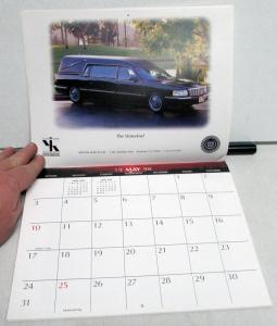 1998 Cadillac Calendar Features Funeral Profession Vehicles Original